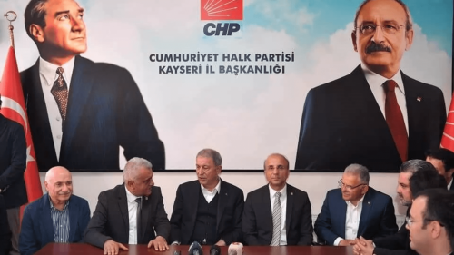 Bakan Akar, CHP ve İYİ Parti Kayseri il başkanlıklarını ziyaret etti